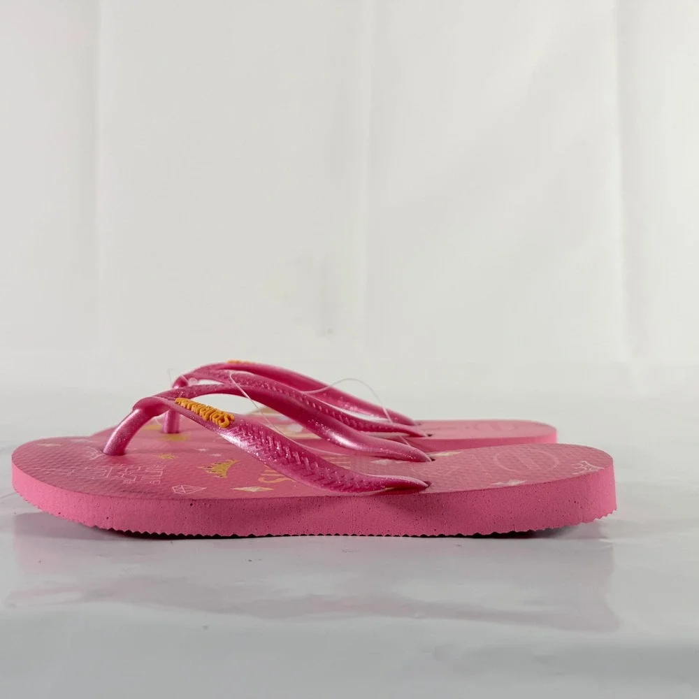 Havaianas Kids Slim Disney‎ Princess Aurora Flip Flop Sandal Crystal Rose 33-34